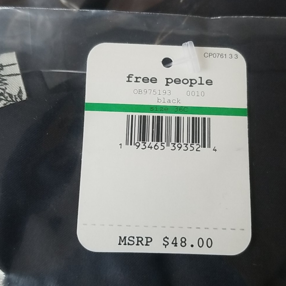NWT Free People Ari Underwire Bra-color Black multiple sizes - Picture 11 of 13